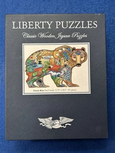 Liberty Puzzles Grizzly Bear Sue Coccia Classic Wooden Jigsaw 471 Pc COMPLETE - Picture 1 of 10