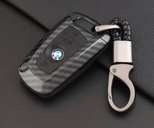 BMW Key Case Cover M Sport Leather Key Holder For Bmw M Sport Carbon Fibre - Picture 1 of 1