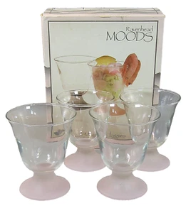 Ravenhead Mixer Glasses (Moods) Pink Verres a Cocktail 24cl x 4 1970/80's - Picture 1 of 6