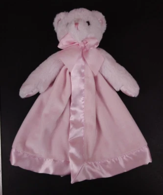 RARO Bearington Colección Oso Rosa Lovey Borde Satinado Manta de Seguridad Juguete de Peluche Foto 1 de 4