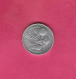 INDONESIA KM55 1996 UNCIRCULATED-BU MINT-UNC 25 RUPIAH OLD COIN - Picture 1 of 1