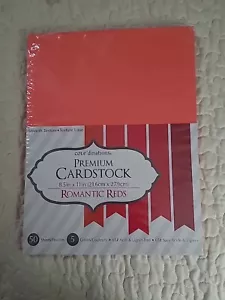 Core'Dinations Premium Cardstock Paper ROMANTIC REDS 8 1/2" X 11" 50 sheets NEW - Picture 1 of 2