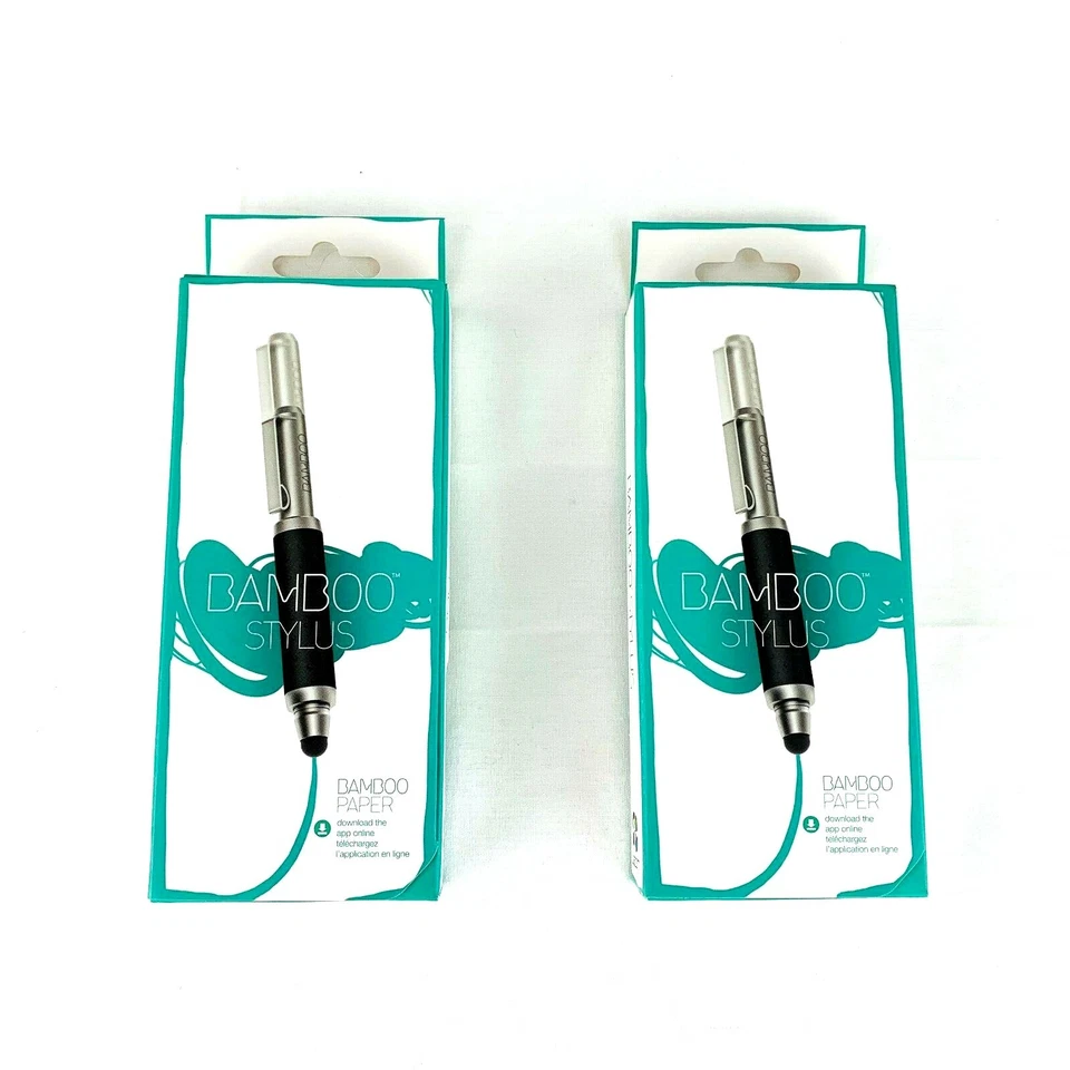 2 Wacom Bamboo Pocket Expandable Stylus Touch Screen iPad iPhone Kindle Android - Image 1 of 4