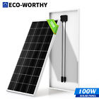 Eco-worthy 100w 200w 400w 1000w Watt Solar Panel Mono 12v Pv Home Rv Off Grid