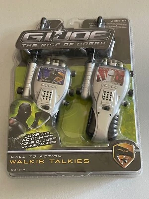 GI Joe The Rise of Cobra Call to Action Walkie Talkies NEW 2009 Ages Snake Eyes - Image 1 of 2