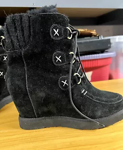 Australia Luxe Dudley Black Boots Size 8 - Picture 1 of 16