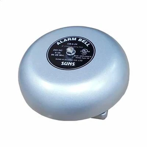 SUNS CB-6-24 Gray 24V Alarm Bell 6 Inch 24 Volt DC (6" in 24 VDC) - Picture 1 of 1