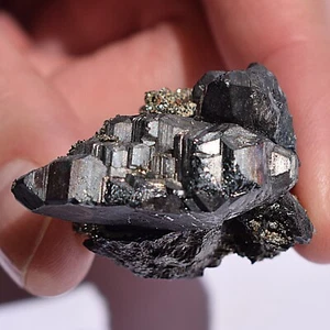 Bournonite Raw Crystal Specimen from Bolivia - Rare Mineral Collectible - Picture 1 of 18