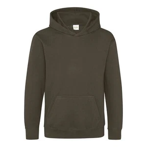 AWDis Kids Hoodie - Boys/girls casual comfortable hooded sweatshirt |Ages 1-13 - Picture 1 of 76