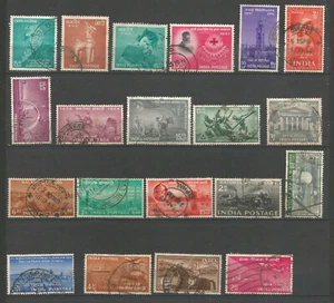 Inde années 50 20 timbres oblitérés /TR4950 - Picture 1 of 1