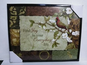 Colección de recuerdos de momentos especiales arte de pared "ENCUENTRA ALEGRÍA EN TU VIDA COTIDIANA" - Imagen 1 de 3