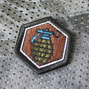 Hexpatch Aufnäher Patch Granate Militär Bundeswehr Boom Paintball Softair Gotcha - Bild 1 von 4