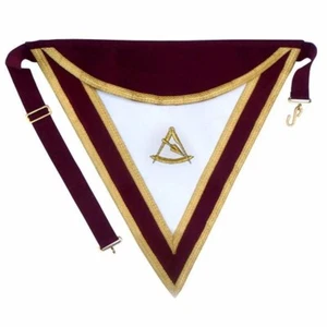 Royal & Select Masters Officer’s & Past Master’s Lambskin Apron - Any Rank - Picture 1 of 1