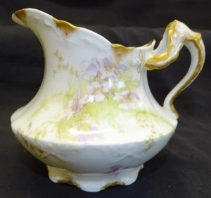 Haviland Schleiger 146c Creamer Limoges France -Purple Apple Blossom - Picture 1 of 6