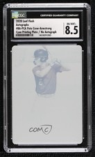 2020 Leaf Flash Printing Plate Cyan 1/1 Pete Crow-Armstrong CSG 8.5 Auto 00ab