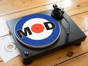 Mod Target Roundel 1960er Mod Ziel Plattenspieler Matte, Filz Felt Slipmat Vinyl - Bild 1 von 3
