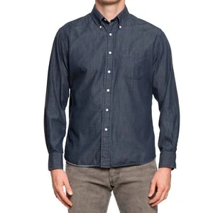 UNIONMADE Blue Denim Button-Down Casual Shirt NEW US L - Picture 1 of 5