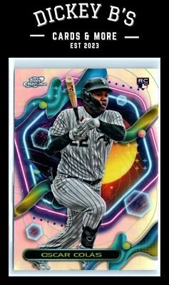 2023 Topps Cosmic Chrome #104 Oscar Colás Chicago White Sox RC - Image 1 of 2
