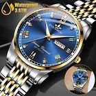 Men Luminous Watch Stainless Steel Quartz Classic Business Waterproof Wristwatch