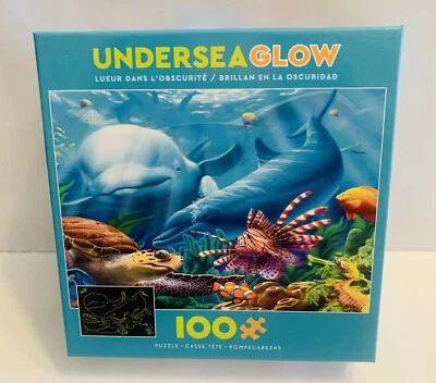 CEACO 100 Piece Puzzle - Undersea Glow - Seavillians- Sea Creatures - Image 1 of 4