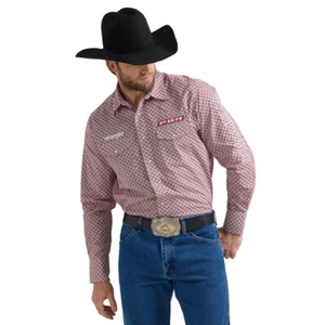 CAMISA WRANGLER PBR LOGO ROJO GEO ESTAMPADO - HOMBRE - Imagen 1 de 4