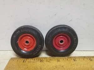 Toy Ertl International set of 2 Red Front Pop On wheels # 10 - Picture 1 of 5