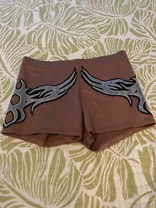 TNA/ECW/WWE/WCW Big Vito Part Of FBI Gold Trunks With Silver &Black Ring Worn - Picture 1 of 7