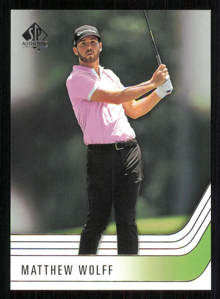 2021 SP Authentic #15 Matthew Wolff Rookie - Image 1 of 2