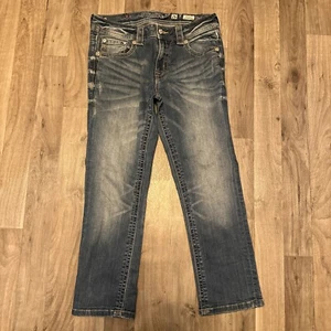 Miss Me Women's Denim Blue Jean Size 26 Boyfriend Capri JB5547P2 - Picture 1 of 3