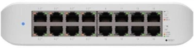 Ubiquiti USW-LITE-16-POE Switch Lite 16 Gigabit Ethernet L2 Supporto PoE Bianco - Immagine 1 di 4