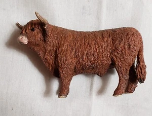 Schleich Highland Bull Bauernhof Tier Sammlung Resin Spielzeug Figur Germany Realist - Bild 1 von 7