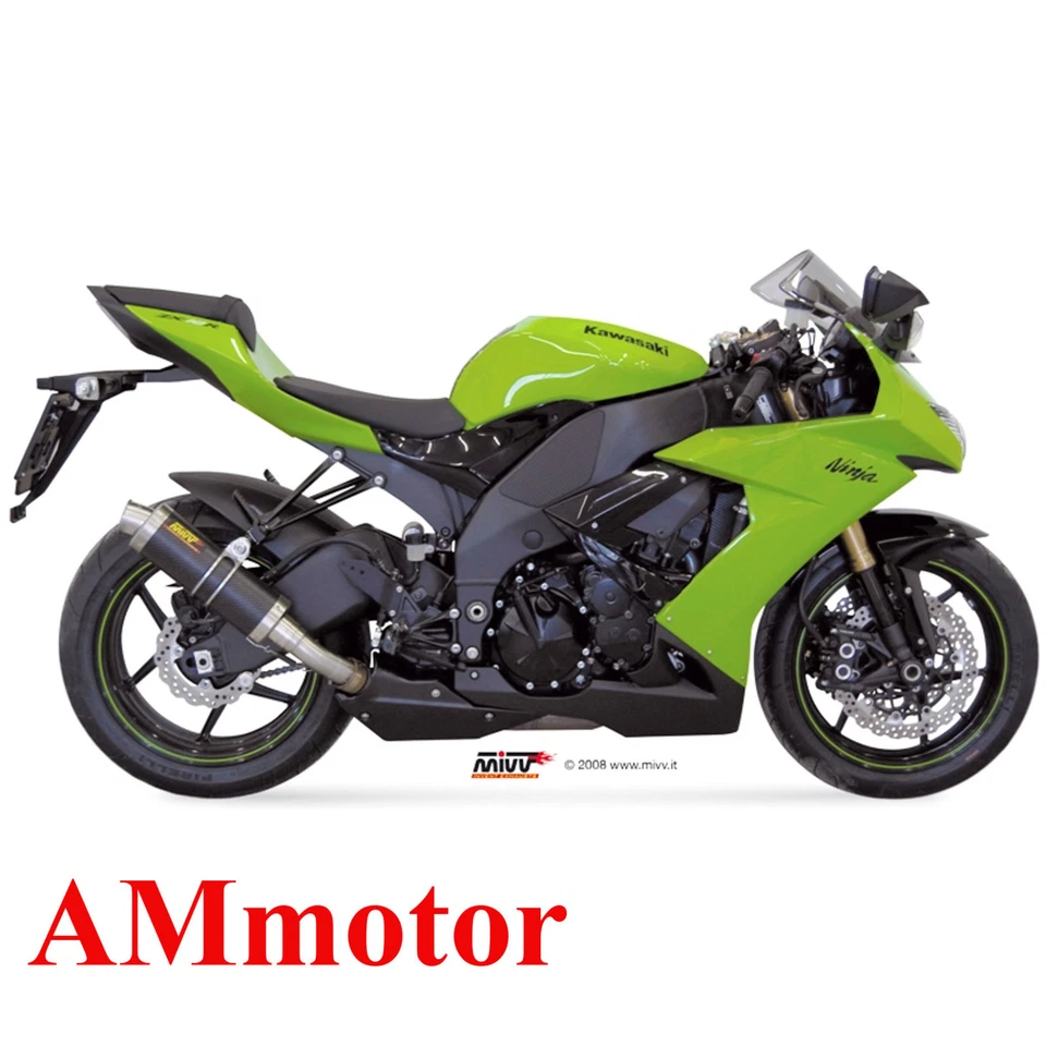 Mivv Kawasaki ZX-10 R 2009 09 Pot D' Echappement Moto Gp Carbon - Photo 1/1