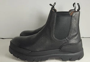 Polo Ralph Lauren Mens Oslo Black Chelsea Boots 8 - Picture 1 of 9