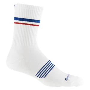 Darn Tough 1118 White Men's Element Micro Crew Lightweight Running Sock cushion - Picture 1 of 7