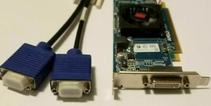 Dell Optiplex 780 3020 HP G1 Windows 7 8 10 Dual Monitor VGA or DVI Video Card - Picture 1 of 6