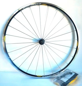 ROUE AVANT MAVIC COSMOS 700 A PNEU NOIRE + BLOCAGE MAVIC NEUF - Photo 1 sur 2