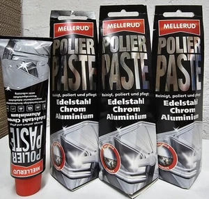 3x MELLERUD Polierpaste Edelstahl Chrom Aluminium (3x150ml) Politur Poliermittel - Bild 1 von 4