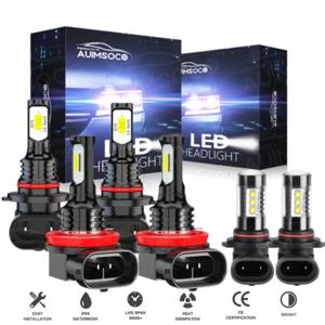 For Ford F-150 2015—2022 Front LED Headlight High Low Beam + Fog Light Bulbs Kit - Picture 1 of 14