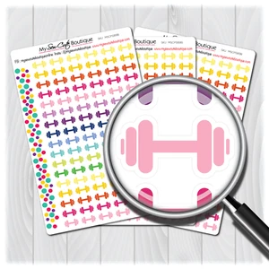 Gym Planner Stickers for Diary Calendars, Journals and Scrapbooking - Picture 1 of 6
