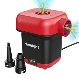 Kompakte elektrische Luftpumpe für Schwimmbäder, Matratze, aufblasbares Spielzeug - Bild 1 von 9