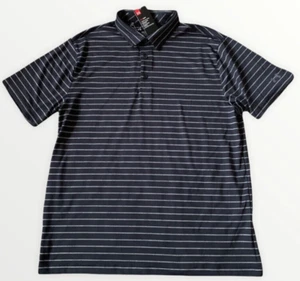 Under Armour Polo Golf Shirt Black Gray Heatgear Wicking Loose Fit Men's Medium - Picture 1 of 5