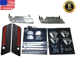 Juego de tapas de pestillo para Harley-Davidson Saddlebag Latch Hardware Kit 94-13 - Imagen 1 de 10