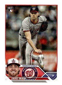 2023 Topps Update Base - US224 Jake Irvin - Washington Nationals RC
