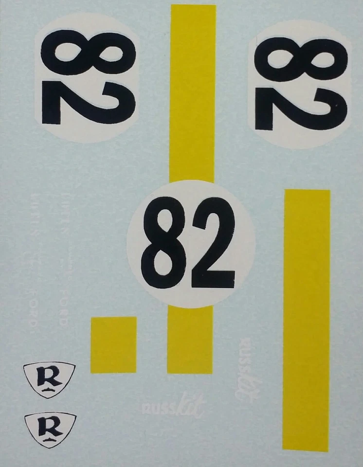 Conjunto de decalques Repro Russkit Lotus-Ford em escala 1/24 - Imagem 1 de 1