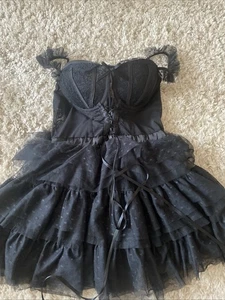 Ann Summers Gothic Dress Size 10 - Picture 1 of 4