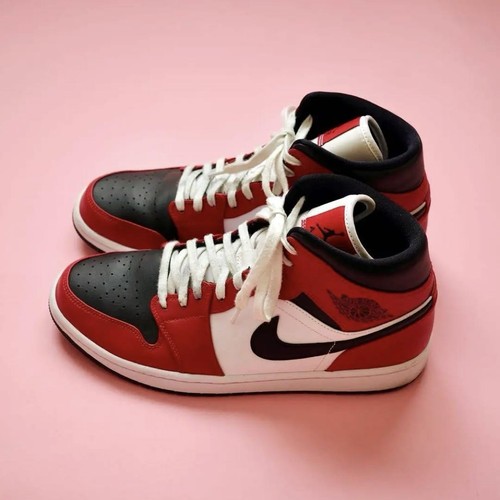 Uomo 9.5US Jordan 1 Mid Chicago Toe