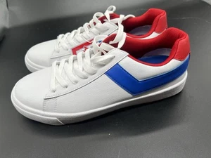 PONY Mens M-Pro Low Genuine Leather and Suede Premium Lace Up Athletic Sneaker - Picture 1 of 8