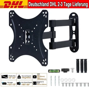 TV Wandhalterung LED LCD 14 –43 Zoll schwenkbar Wandhalter Fernseher neigbar - Bild 1 von 20