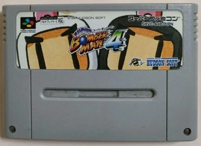 SNES SUPER BOMBER MAN 4 SFC Nintendo Super Famicom Japanese Version - Image 1 of 2