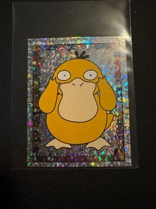 Pokemon Psyduck 1999 Topps Merlin Pokemon Sticker S10 Prism Rare Holo Vintage - Picture 1 of 2
